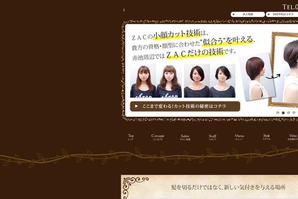 zac-g.com site used Saloncms