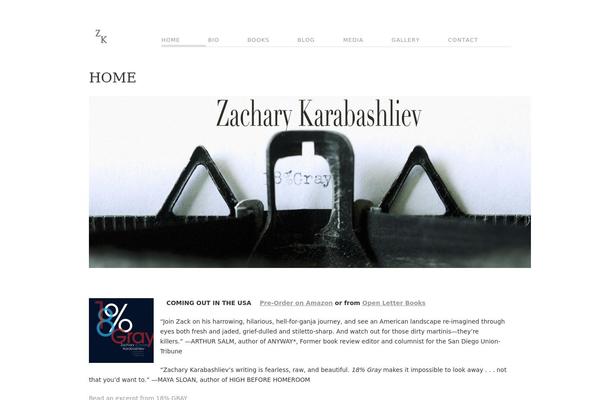 Mono theme site design template sample