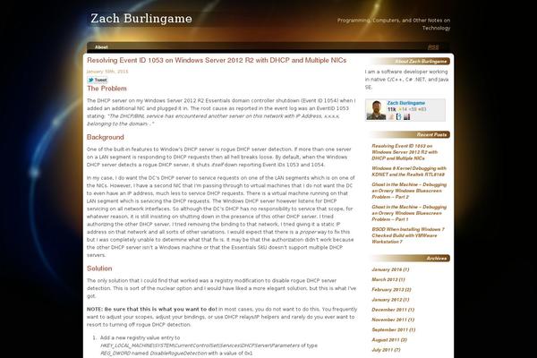 Site using WP Tweet Button plugin