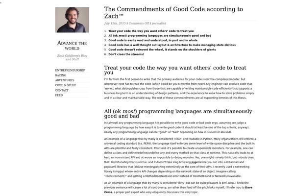Oulipo theme site design template sample