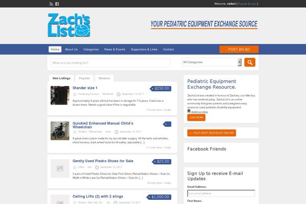 ClassiPress theme site design template sample