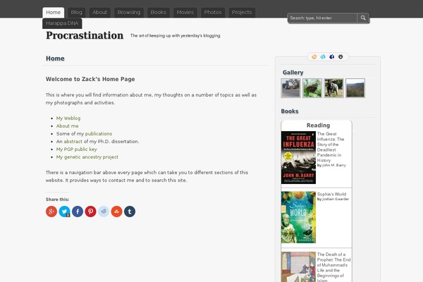 zackvision.com site used zBench