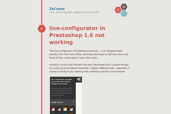 Hexa theme site design template sample