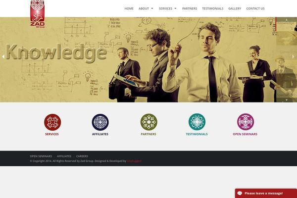 zadgroup.org site used Zad