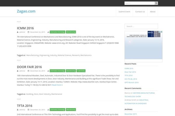 Sark Press theme site design template sample