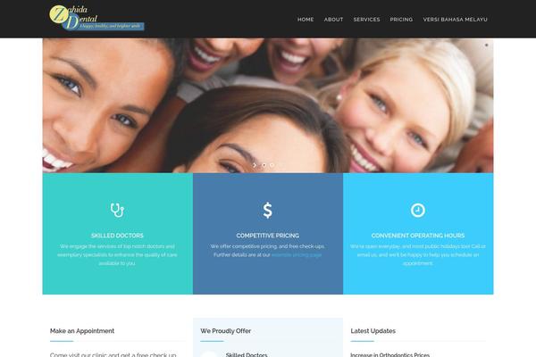 Sanabel theme site design template sample