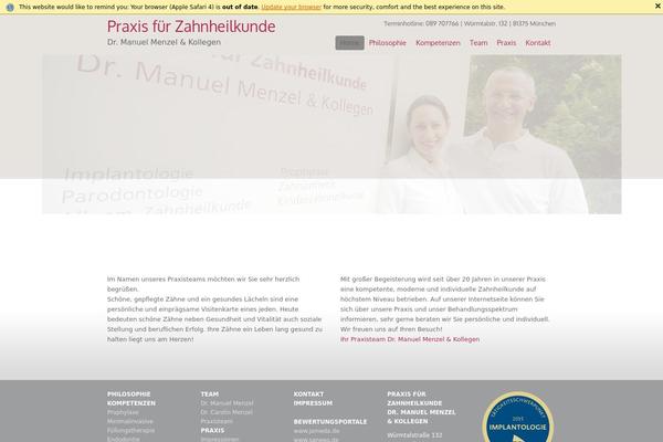 Challenge theme site design template sample