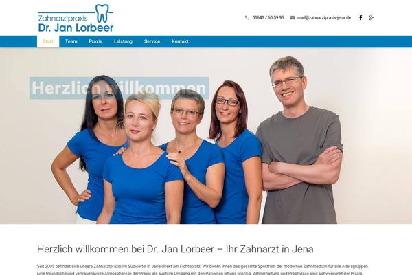 Zephyr theme site design template sample