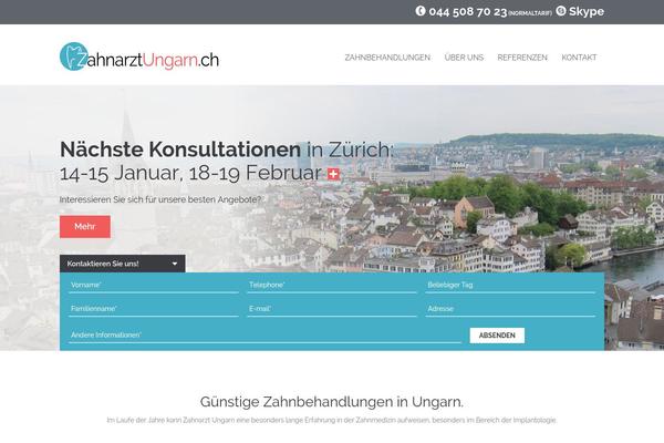 zahnarztungarn.ch site used Zahnarztungarn