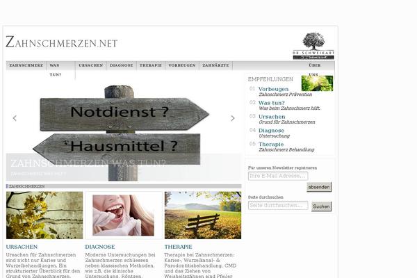 zahnschmerzen.net site used Network Theme
