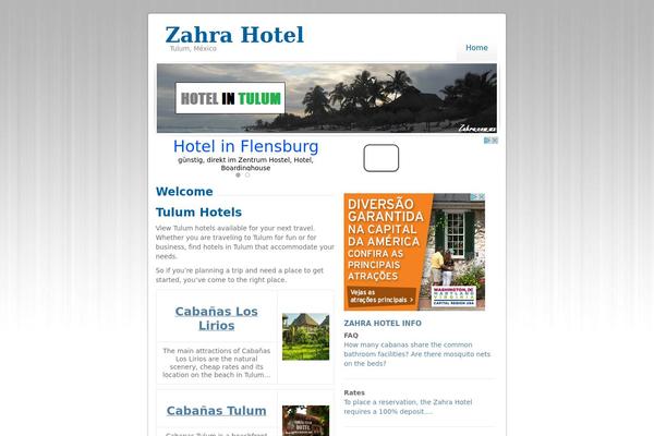 Tropicala theme site design template sample