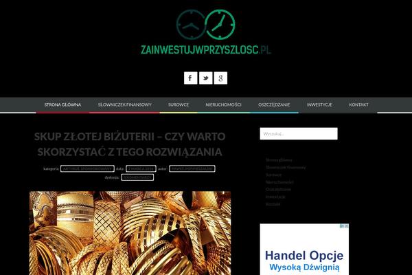 Bloggy theme site design template sample