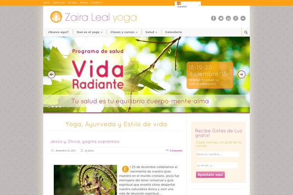 zairalealyoga.com site used Noname