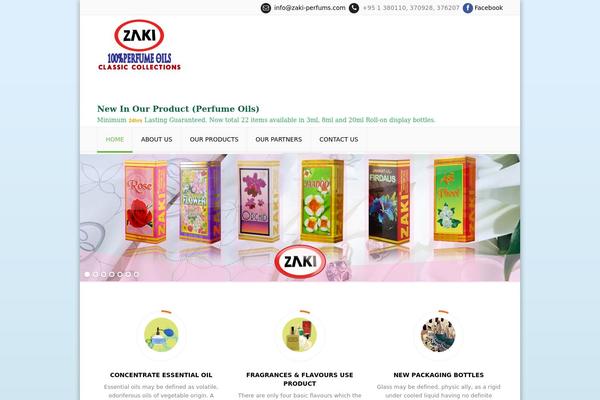 Zaki theme site design template sample