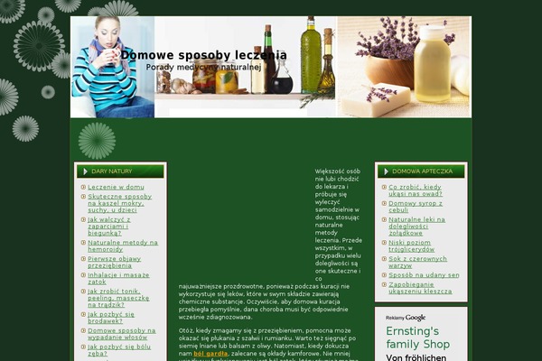Nature theme site design template sample
