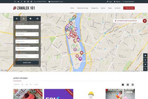 PointFinder theme site design template sample