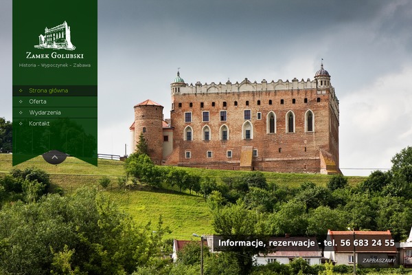 zamekgolub.pl site used SKT Full Width