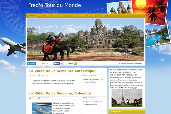 Travel Blogger theme site design template sample