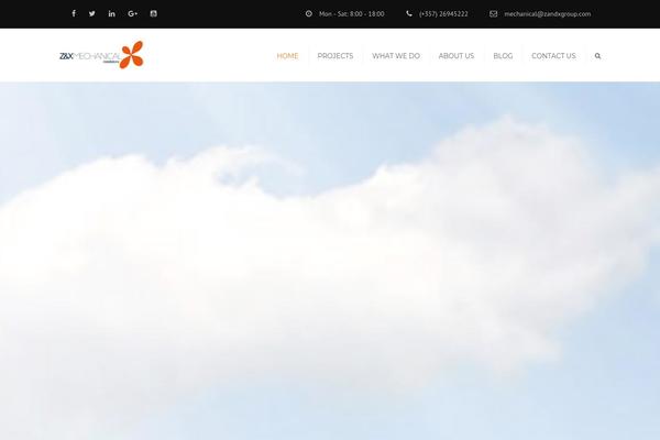 Constructo theme site design template sample