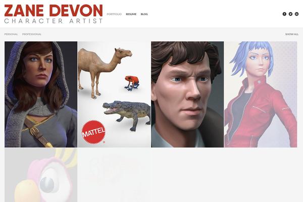 Studiofolio theme site design template sample