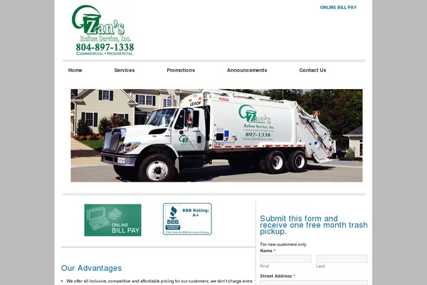 BlankSlate theme site design template sample