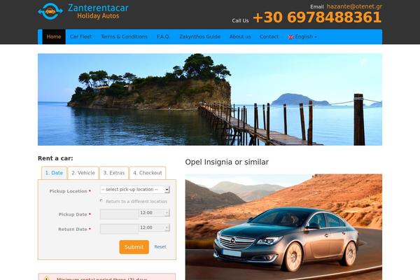 Car-hire theme site design template sample