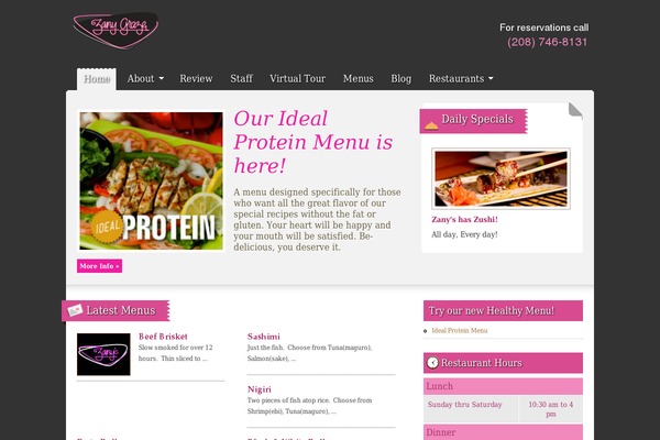 Gourmet theme site design template sample