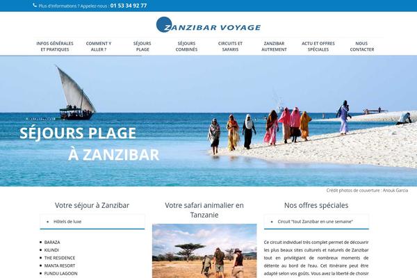 Trendy Travel theme site design template sample