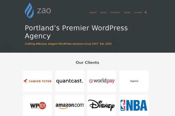 ampersand-child theme websites examples