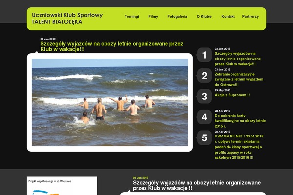 zapasybialoleka.pl site used Dchild