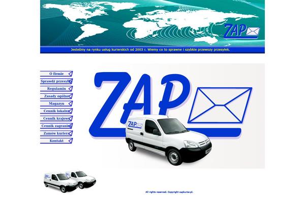 Zap theme site design template sample