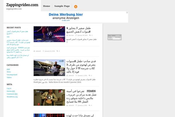 zappingvideo.com site used Blogvine
