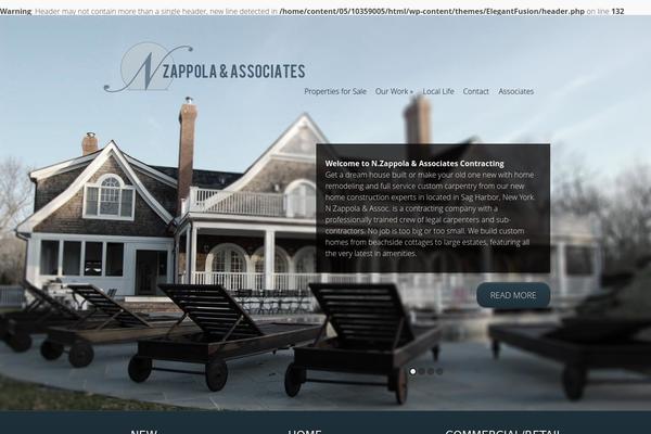 Fusion theme site design template sample