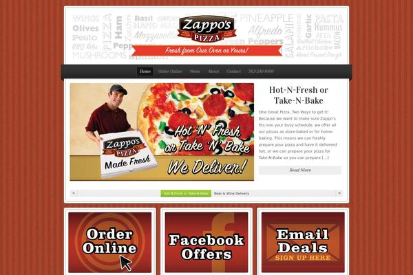 Restaurant theme site design template sample