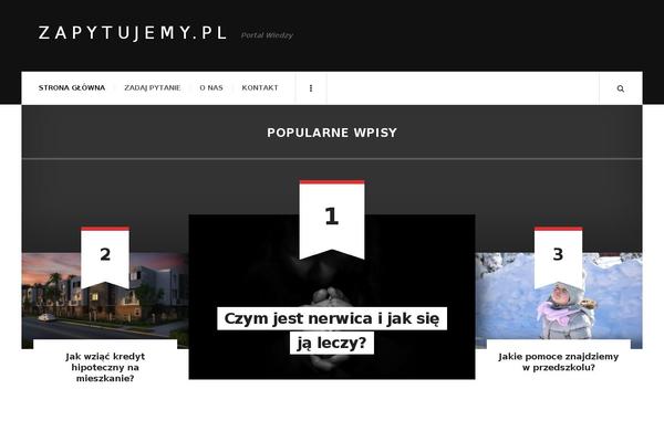JustWrite theme site design template sample