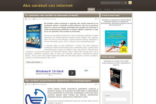 Chocolate-lite theme site design template sample