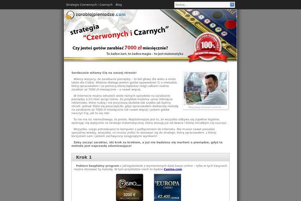 Infinity theme site design template sample
