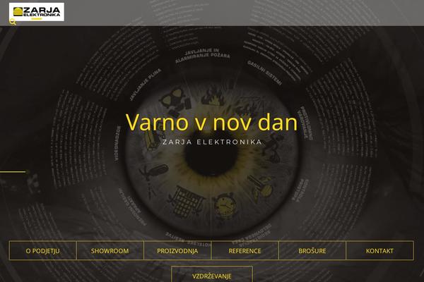 Zarja theme site design template sample