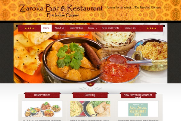 The Restaurant theme site design template sample