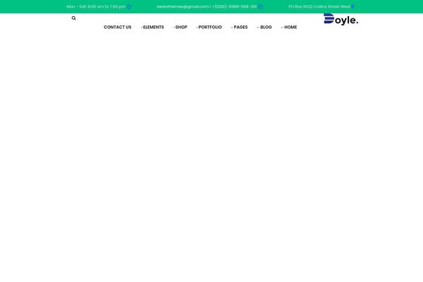Doyle theme site design template sample