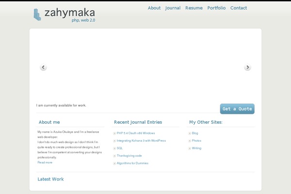 Simplefolio theme site design template sample