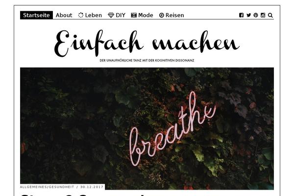 Site using Crafty Social Buttons plugin