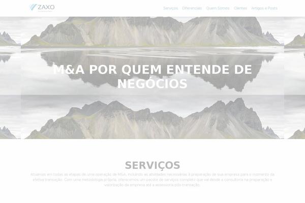 Zerif Pro theme site design template sample
