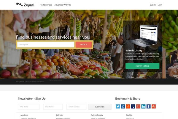 Zerif Lite theme site design template sample