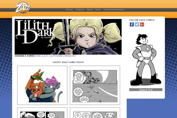 zazzcomics.com site used Klasik Framework