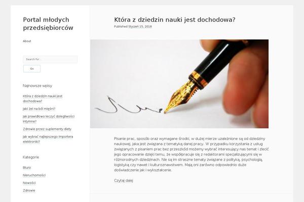Cele theme site design template sample