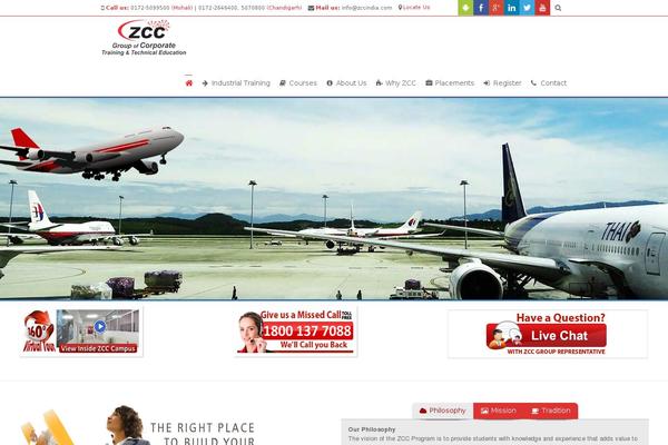 zccindia.com site used Zcc