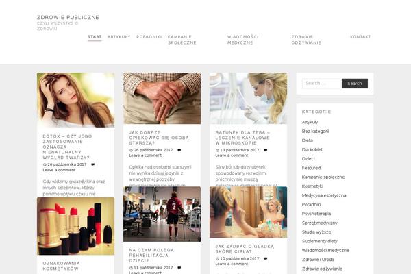 Pieces theme site design template sample