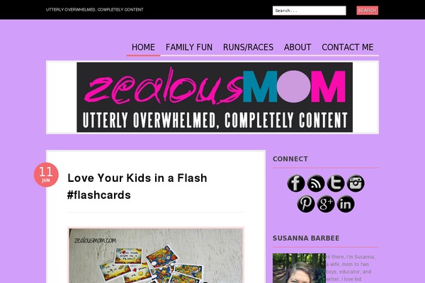 zealousmom.com site used Pretty