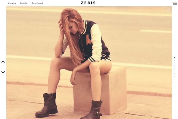 BORDER theme site design template sample